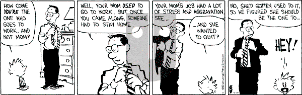 Calvin and Hobbes - Wednesday October 10, 1990 Comic Strip