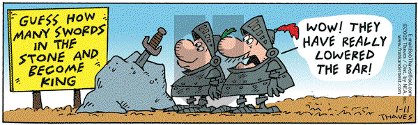 Frank and Ernest on Tuesday January 11, 2005 Comic Strip