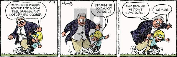 Cleats on Wednesday October 18, 2006 Comic Strip