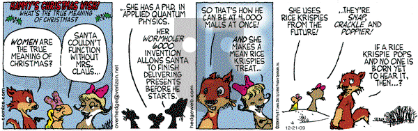 Over the Hedge on Monday December 21, 2009 Comic Strip
