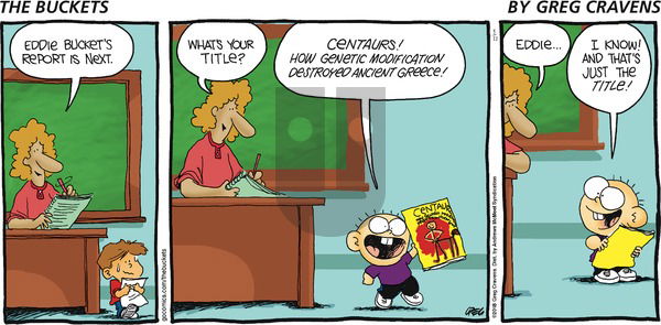 The Buckets on Sunday March 11, 2018 Comic Strip
