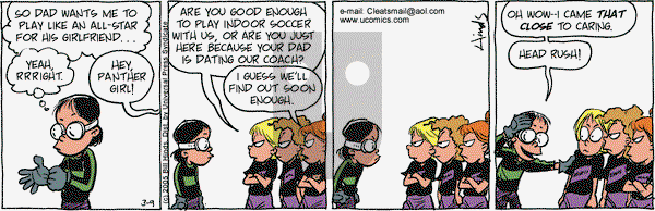 Cleats on Wednesday March 9, 2005 Comic Strip