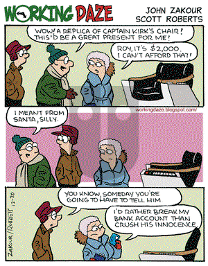 Working Daze on Saturday December 20, 2008 Comic Strip