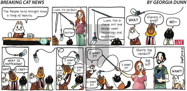 Breaking Cat News on Sunday August 19, 2018 Comic Strip
