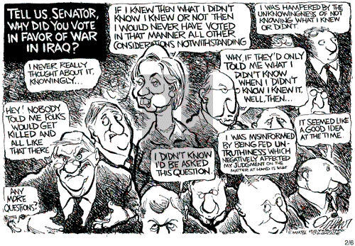 Pat Oliphant on Tuesday February 6, 2007 Comic Strip