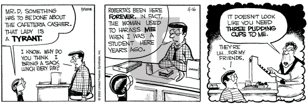Grand Avenue on Wednesday April 16, 2003 Comic Strip