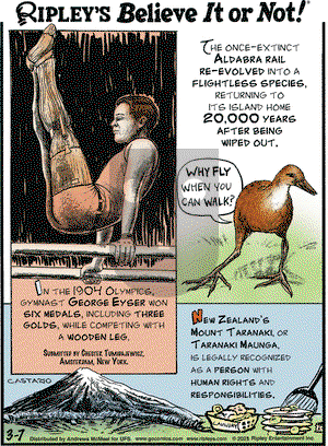 Ripley's Believe It or Not on Friday March 7, 2025 Comic Strip
