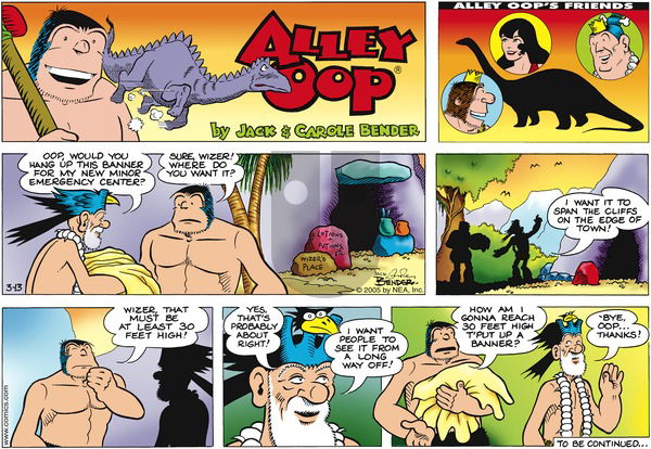 Alley Oop on Sunday March 13, 2005 Comic Strip
