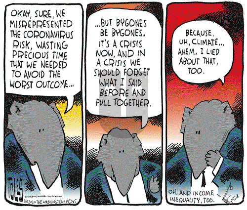 Tom Toles on Monday March 23, 2020 Comic Strip
