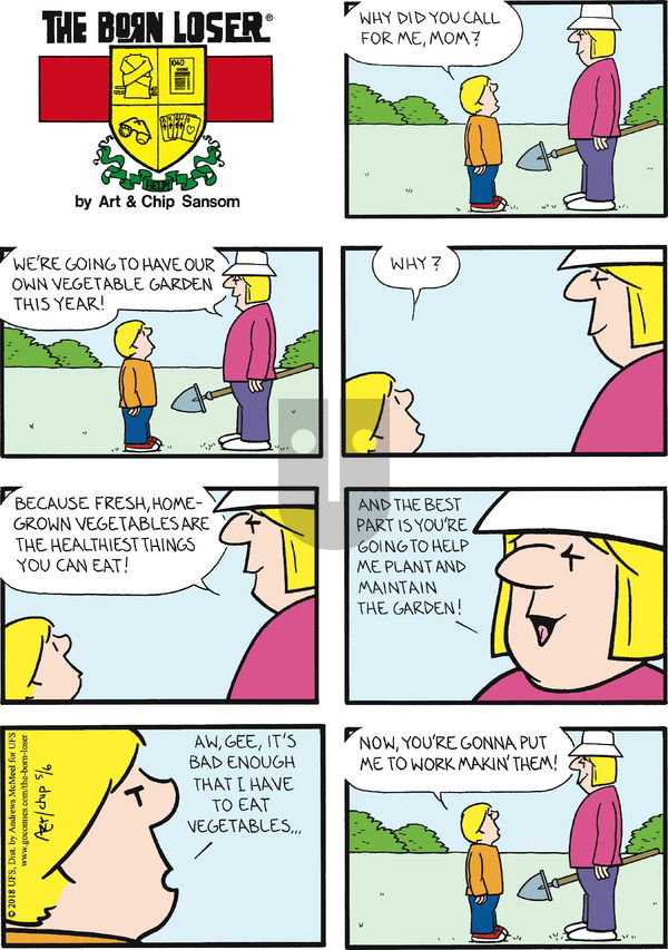 The Born Loser on Sunday May 6, 2018 Comic Strip