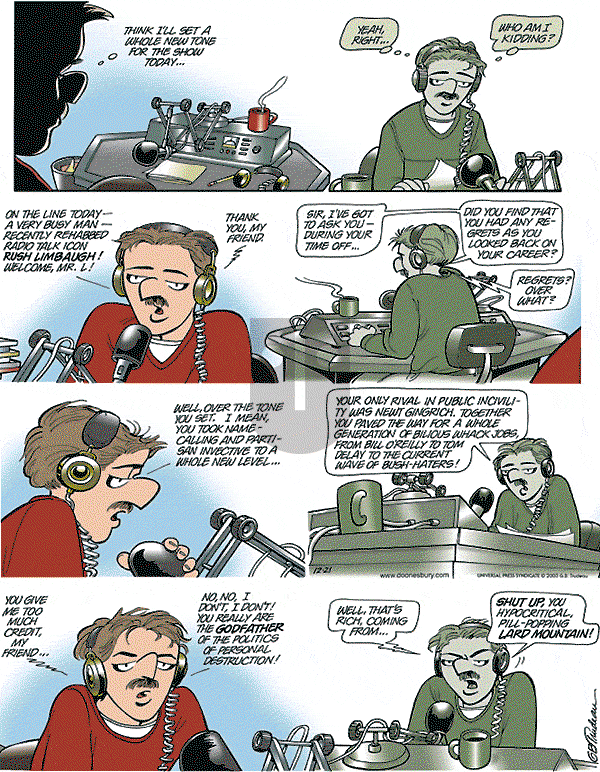 Doonesbury - Sunday December 21, 2003 Comic Strip