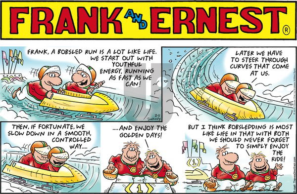 Frank and Ernest on Sunday February 11, 2018 Comic Strip