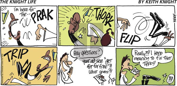 The Knight Life on Sunday July 31, 2016 Comic Strip