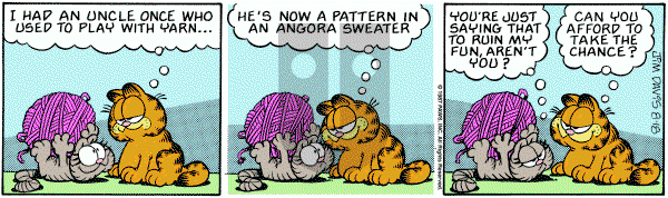 Garfield on Tuesday August 18, 1987 Comic Strip