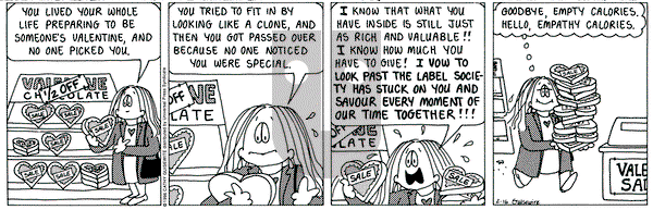 Cathy Classics on Friday February 16, 1996 Comic Strip