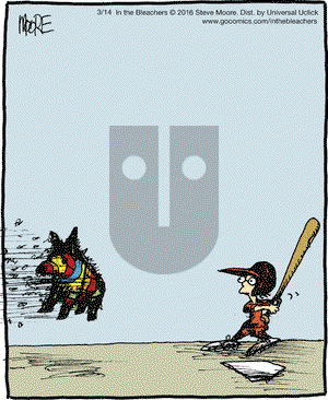 In the Bleachers on Monday March 14, 2016 Comic Strip