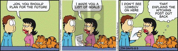 Garfield on Saturday August 3, 2013 Comic Strip