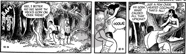 Alley Oop on Thursday December 9, 1954 Comic Strip