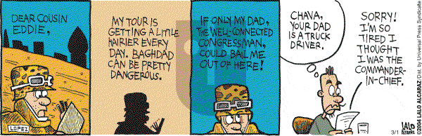 La Cucaracha on Saturday March 1, 2003 Comic Strip