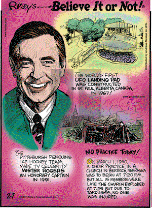 Ripley's Believe It or Not on Tuesday February 7, 2017 Comic Strip