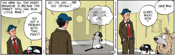 Get Fuzzy on Thursday May 15, 2003 Comic Strip