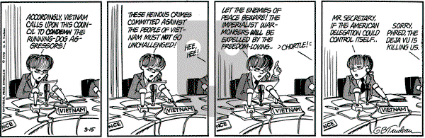 Doonesbury on Thursday March 15, 1979 Comic Strip