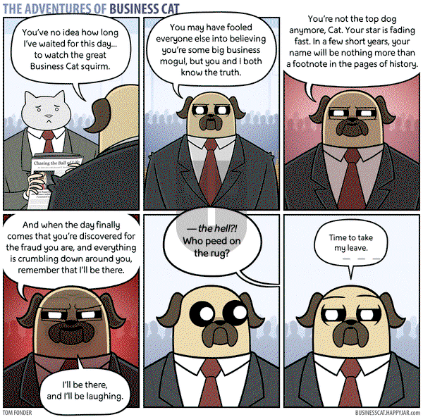 The Adventures of Business Cat - Monday December 14, 2015 Comic Strip