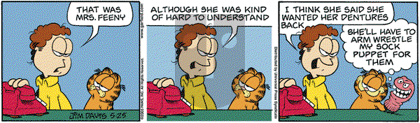 Garfield on Friday August 5, 2005 Comic Strip