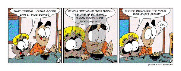 Little Fried Chicken and Sushi on Monday July 15, 2024 Comic Strip