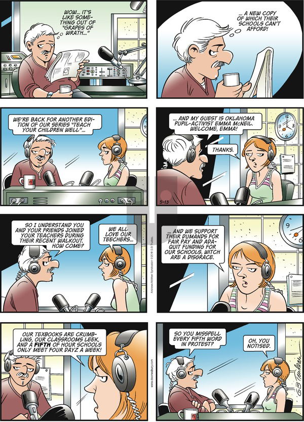 Doonesbury on Sunday May 13, 2018 Comic Strip