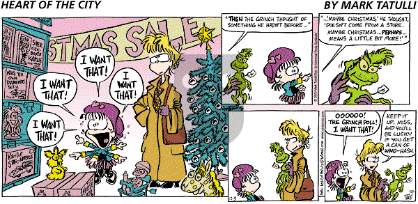 Heart of the City on Sunday December 3, 2000 Comic Strip