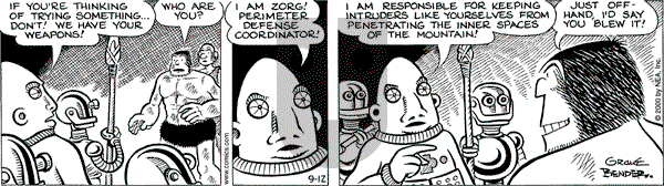 Alley Oop on Tuesday September 12, 2000 Comic Strip