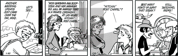 Doonesbury - Monday July 30, 1990 Comic Strip