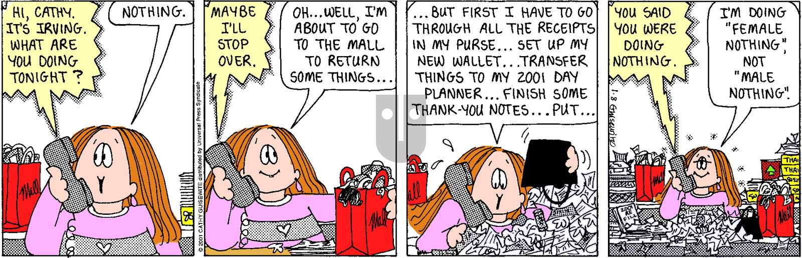 Cathy Classics on Saturday January 7, 2012 Comic Strip