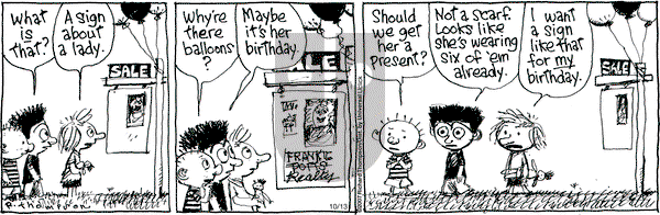 Cul de Sac - Saturday October 13, 2012 Comic Strip
