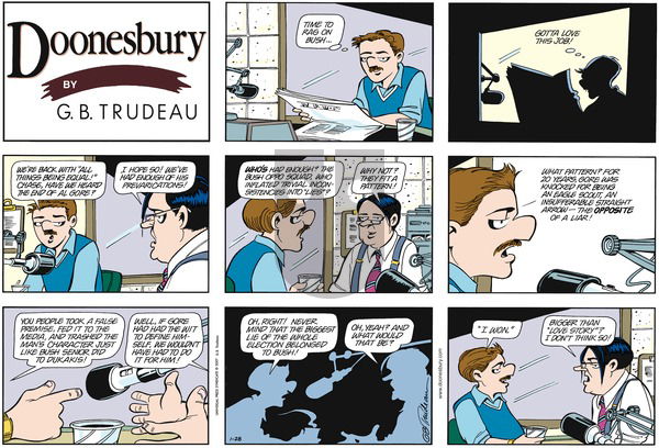 Doonesbury on Sunday January 28, 2001 Comic Strip