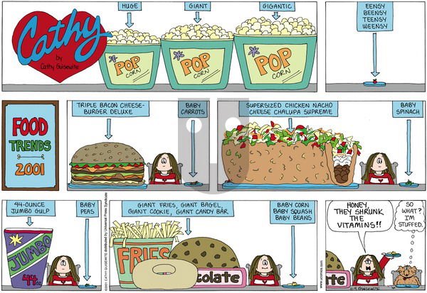 Cathy Classics on Sunday November 4, 2001 Comic Strip
