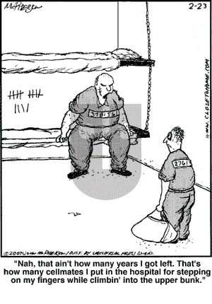 Close to Home on Friday February 23, 2007 Comic Strip