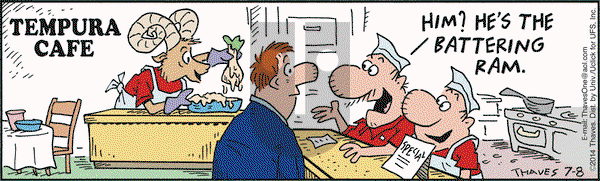 Frank and Ernest on Tuesday July 8, 2014 Comic Strip