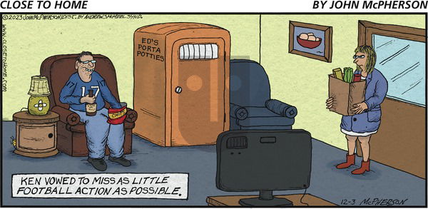 Close to Home - Sunday December 3, 2023 Comic Strip