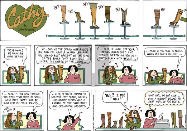 Cathy Classics on Sunday November 8, 2009 Comic Strip