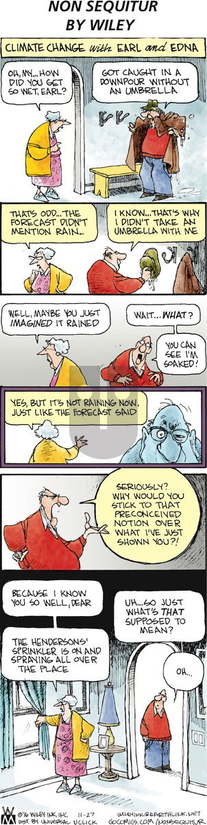 Non Sequitur on Sunday November 27, 2016 Comic Strip