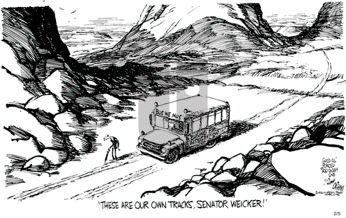 Pat Oliphant on Saturday April 4, 1998 Comic Strip