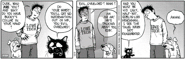 Get Fuzzy on Tuesday December 3, 2002 Comic Strip