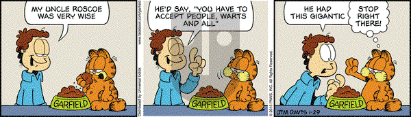 Garfield on Thursday January 29, 2015 Comic Strip
