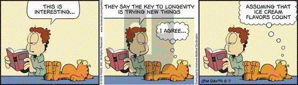 Garfield on Monday May 7, 2018 Comic Strip