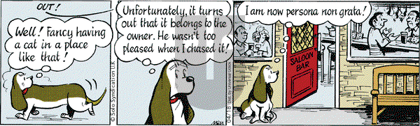 Fred Basset on Saturday April 18, 2015 Comic Strip