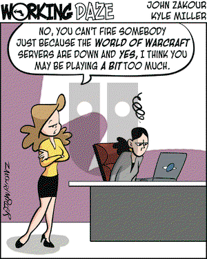 Working Daze on Monday April 7, 2008 Comic Strip