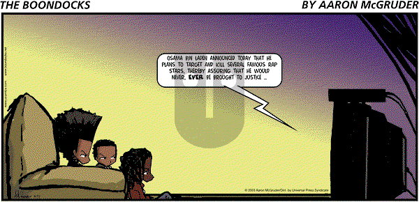 The Boondocks - Sunday April 13, 2003 Comic Strip