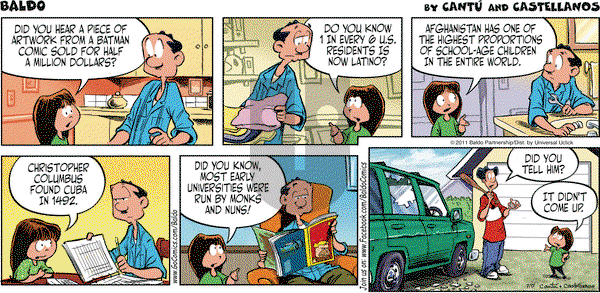 Baldo on Sunday July 17, 2011 Comic Strip